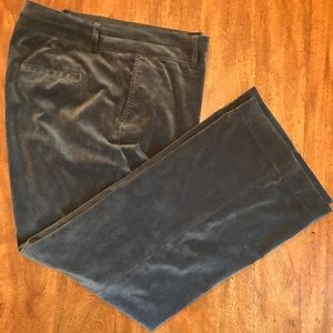 Coldwater Creek Olive Velour Dress Pants